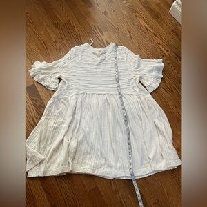 Free People Flowy White Tunic Dress Medium